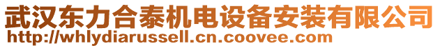 武漢東力合泰機電設(shè)備安裝有限公司