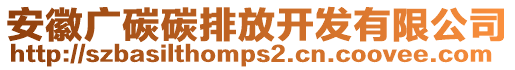 安徽廣碳碳排放開發有限公司