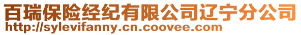 百瑞保險(xiǎn)經(jīng)紀(jì)有限公司遼寧分公司