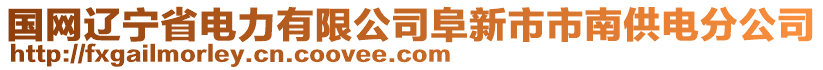 國網(wǎng)遼寧省電力有限公司阜新市市南供電分公司