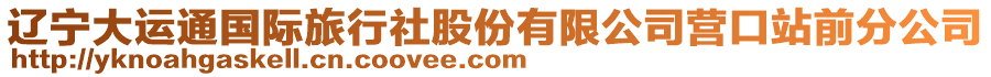 遼寧大運(yùn)通國際旅行社股份有限公司營口站前分公司