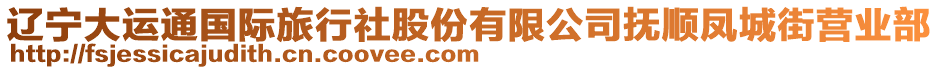 遼寧大運(yùn)通國際旅行社股份有限公司撫順鳳城街營業(yè)部