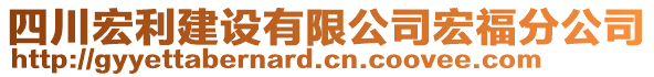 四川宏利建設(shè)有限公司宏福分公司