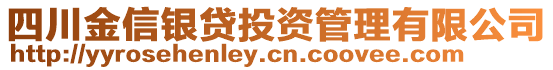 四川金信銀貸投資管理有限公司