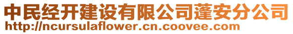 中民經(jīng)開建設(shè)有限公司蓬安分公司