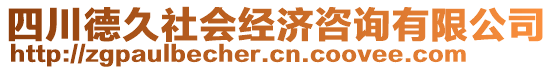 四川德久社會經(jīng)濟咨詢有限公司