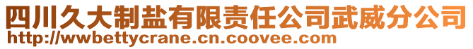 四川久大制鹽有限責(zé)任公司武威分公司