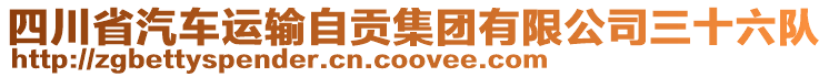 四川省汽車(chē)運(yùn)輸自貢集團(tuán)有限公司三十六隊(duì)