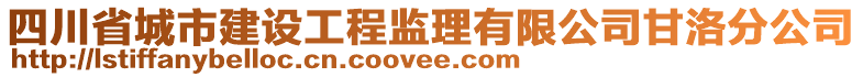 四川省城市建設(shè)工程監(jiān)理有限公司甘洛分公司