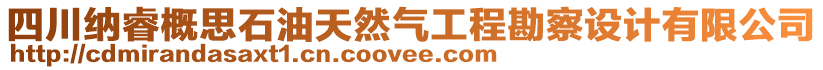 四川納睿概思石油天然氣工程勘察設(shè)計(jì)有限公司