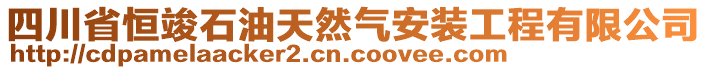 四川省恒竣石油天然氣安裝工程有限公司