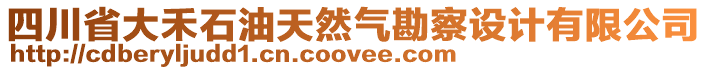 四川省大禾石油天然氣勘察設(shè)計(jì)有限公司