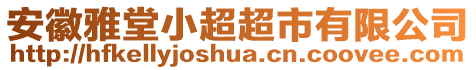 安徽雅堂小超超市有限公司