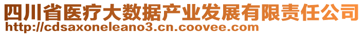 四川省醫(yī)療大數(shù)據(jù)產(chǎn)業(yè)發(fā)展有限責(zé)任公司