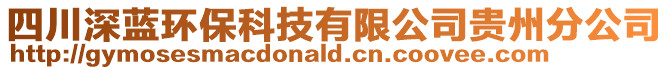 四川深藍(lán)環(huán)?？萍加邢薰举F州分公司