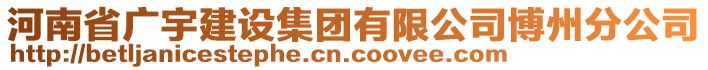 河南省廣宇建設(shè)集團(tuán)有限公司博州分公司