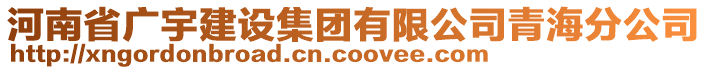 河南省廣宇建設(shè)集團(tuán)有限公司青海分公司