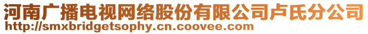 河南廣播電視網(wǎng)絡(luò)股份有限公司盧氏分公司