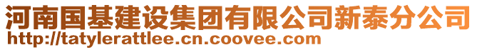 河南國基建設集團有限公司新泰分公司