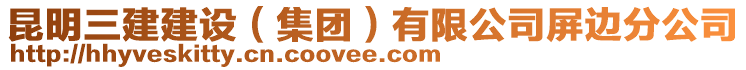 昆明三建建設(shè)（集團(tuán)）有限公司屏邊分公司