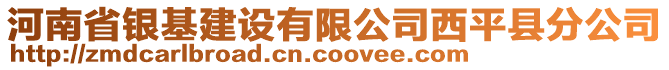 河南省银基建设有限公司西平县分公司