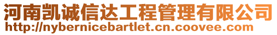 河南凱誠信達(dá)工程管理有限公司