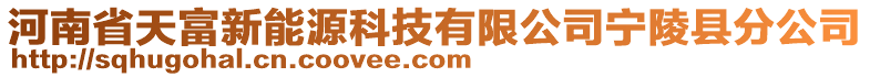 河南省天富新能源科技有限公司寧陵縣分公司