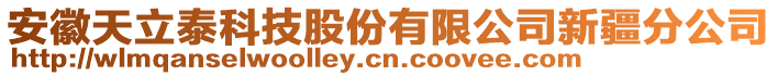 安徽天立泰科技股份有限公司新疆分公司