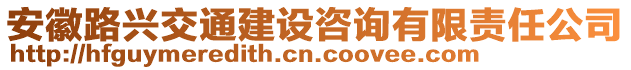 安徽路興交通建設(shè)咨詢有限責(zé)任公司