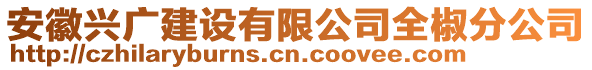 安徽興廣建設有限公司全椒分公司