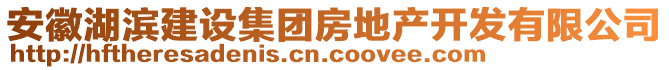 安徽湖濱建設(shè)集團(tuán)房地產(chǎn)開發(fā)有限公司