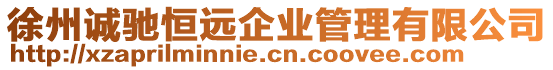 徐州誠馳恒遠(yuǎn)企業(yè)管理有限公司