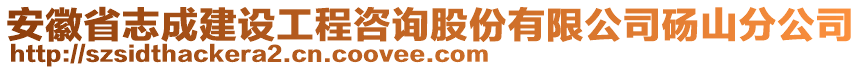 安徽省志成建設(shè)工程咨詢股份有限公司碭山分公司