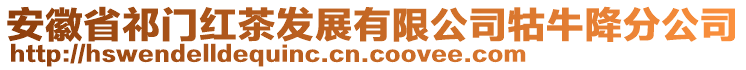 安徽省祁門紅茶發(fā)展有限公司牯牛降分公司