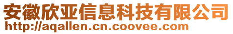 安徽欣亞信息科技有限公司