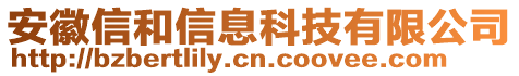 安徽信和信息科技有限公司