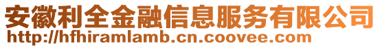 安徽利全金融信息服務(wù)有限公司