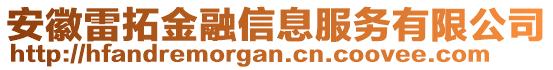 安徽雷拓金融信息服務有限公司