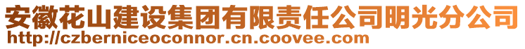 安徽花山建設(shè)集團有限責(zé)任公司明光分公司