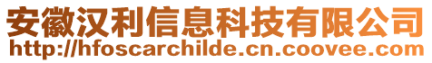 安徽漢利信息科技有限公司