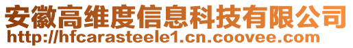 安徽高維度信息科技有限公司