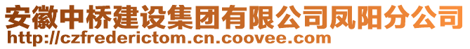 安徽中橋建設(shè)集團(tuán)有限公司鳳陽分公司