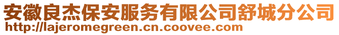 安徽良杰保安服務(wù)有限公司舒城分公司