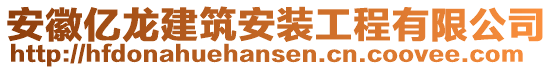 安徽億龍建筑安裝工程有限公司