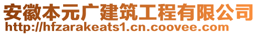 安徽本元廣建筑工程有限公司