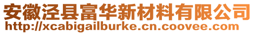 安徽涇縣富華新材料有限公司