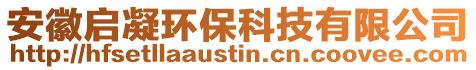 安徽啟凝環保科技有限公司