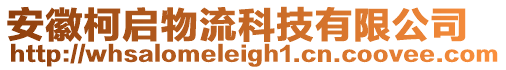 安徽柯啟物流科技有限公司