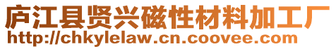 廬江縣賢興磁性材料加工廠