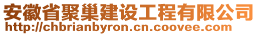 安徽省聚巢建設(shè)工程有限公司